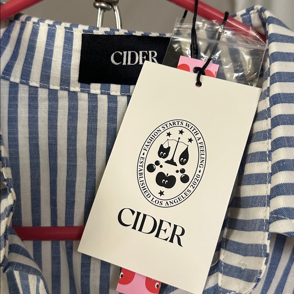Cider Blue and White Striped Dress 💙 NWT - Picture 2 of 6